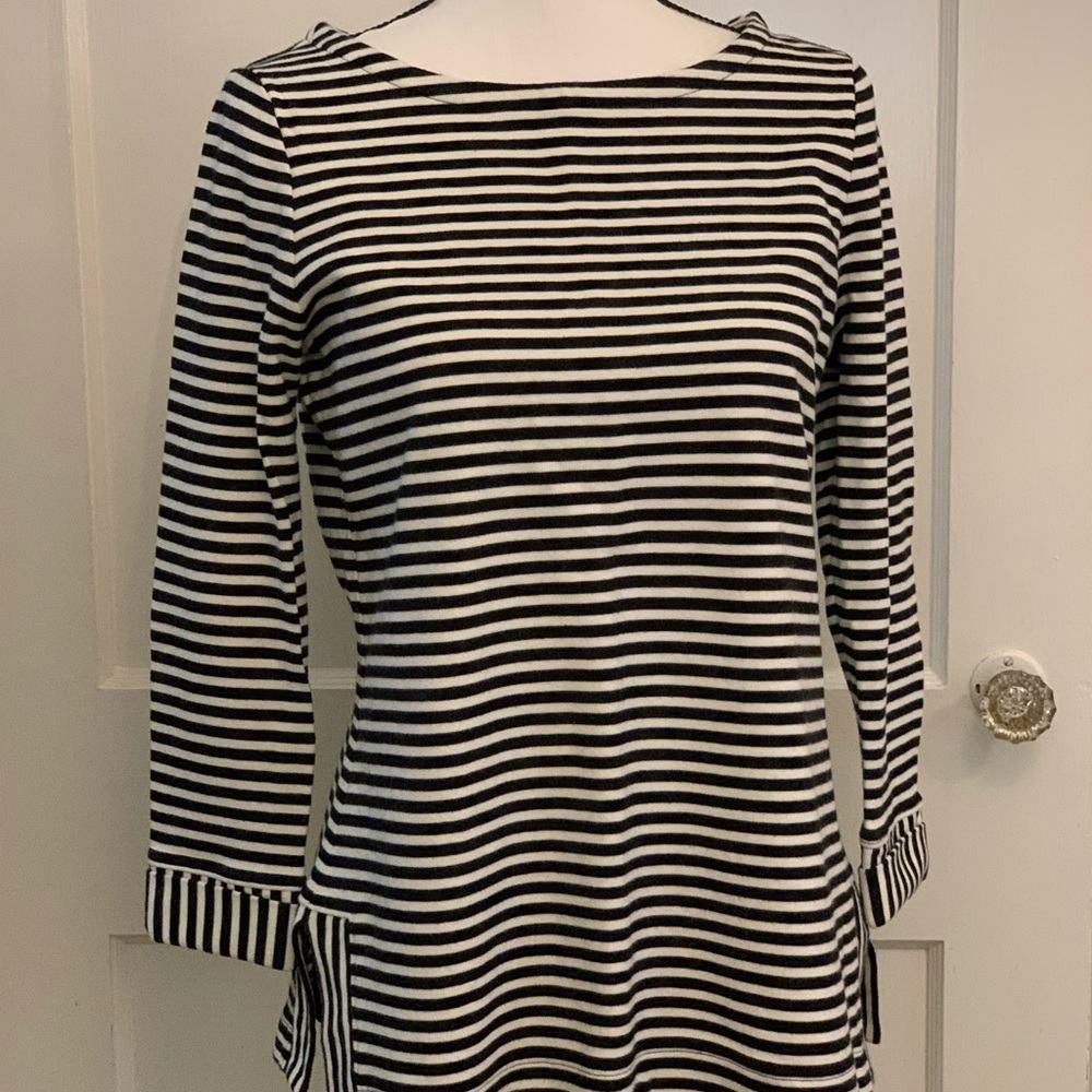 Talbots Black & White Cotton Tunic MP